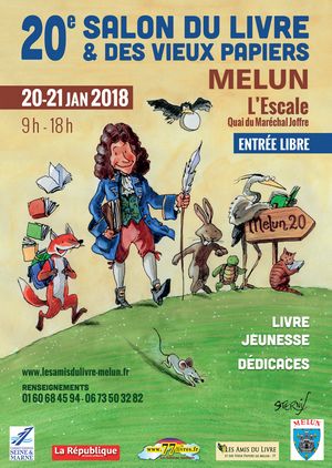 affiche A3 melun livre 2018 300