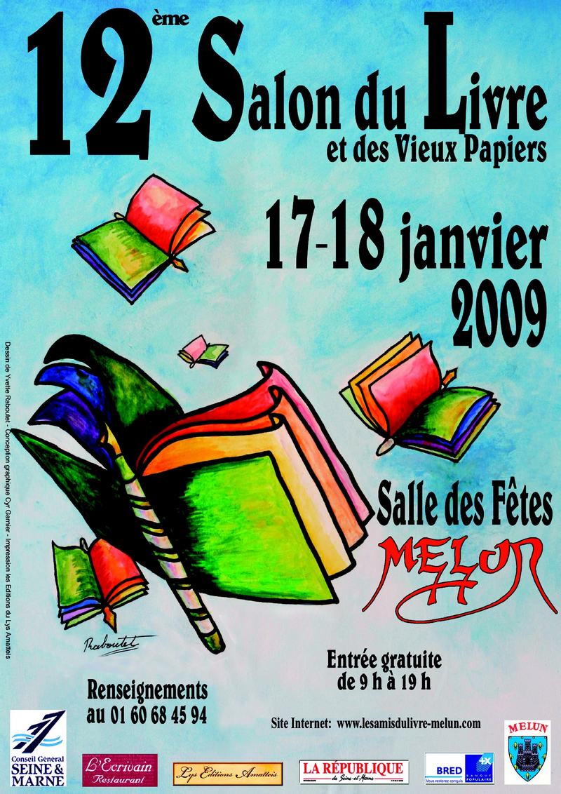 affiche-salon-livre-melun-12eme-2009